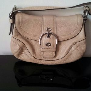 COPY - Coach mini bag in nude/silver hardware